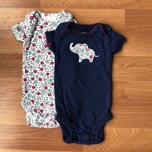 ⭐️ 3/ $10 Baby Onesies Newborn Girl Bundle